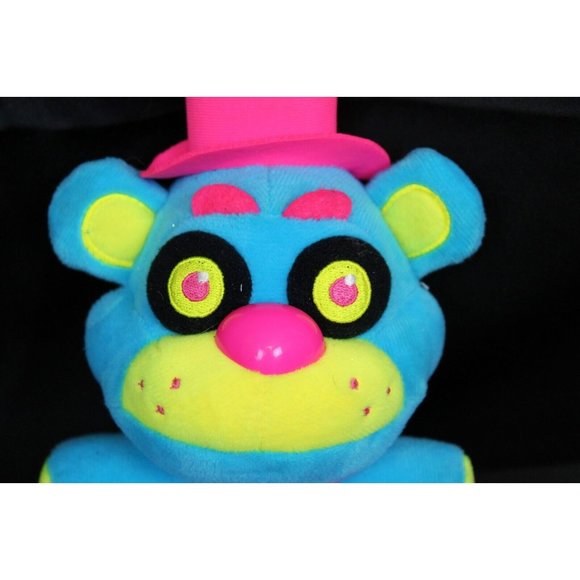 FNAF Funko Blacklight Freddy Plush 8'' Five Nights Horror Game Black Light - Picture 2 of 7